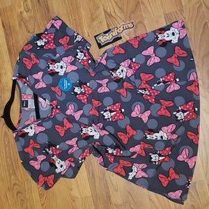 Minnie mouse scrub uniform